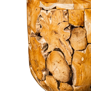 โต๊ะกาแฟไม้สักรากแท้ทำมือสุดหรูจาก ARTERRA พร้อมลายไม้ที่เป็นเอกลักษณ์ - Product Image 2