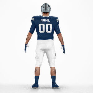 ชุดยูนิฟอร์มอเมริกันฟุตบอลคุณภาพสูงสำหรับผู้ชาย แห้งเร็ว รุ่นใหม่ล่าสุด พร้อมแขนสั้นระบายอากาศได้ดี สำหรับผู้ใหญ่ - Product Image 4