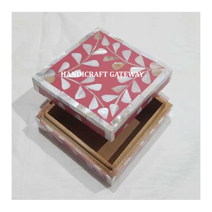 Beautiful Handmade Wooden MOP Inlay Jewelry <b>Box</b> <b>Large</b> Manufacturer and Exporter Wedding <b>Gift</b> Perfect Design Indian Stone - Product Image 1