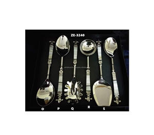 Vintage Charm Luxury Stainless Steel Cutlery Set <b>Gold</b>-Plated Flatware with <b>Rose</b> <b>Gold</b> <b>Mirror</b> Finishing for Parties ZahidExports - Product Image 1