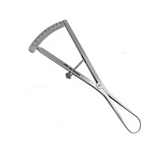 Calibre rond de 6 pouces pour cartographie des ridules, instrument dentaire, échelle de mesure 0-40 mm, jauge de précision en acier inoxydable pour os et implant - Product Image 2