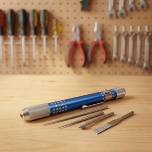 HC0192 Juego de 5 Piezas de Limas para Cuentas con Punta de Diamante, Herramientas de Pulido Cónicas de Acero al Carbono para Limpieza de Joyas - Product Image 4