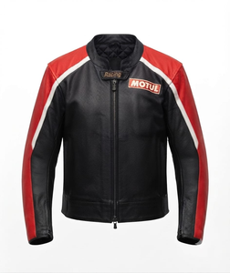 Veste de moto en cuir de vache véritable pour homme/Chaquetta, équipement de moto professionnel en cuir pour la course, les événements sur circuit - Product Image 1