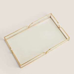Round Polished Metal <b>Storage</b> Basket With Embossed Classic Design Easy To Clean Single Tier <b>Table</b> Use - Product Image 3