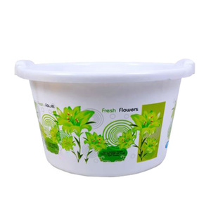 Type petit de moulage par injection de baquet en plastique imprimé floral de la marguerite 20L - Product Image 4