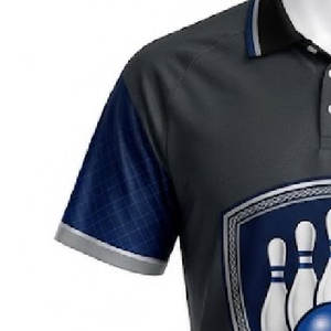 เสื้อโปโลโบว์ลิ่งแบบมืออาชีพ ออกแบบเองได้ แห้งเร็ว ระบายอากาศดี ชุดทีมสำหรับฝึกซ้อมและแข่งขันโบว์ลิ่ง น้ำหนักเบา รับผลิตแบบ OEM ODM - Product Image 5