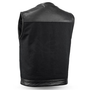 Gilet en cuir pour homme, design personnalisé de haute qualité, hiver, écologique et imperméable, vente en gros disponible avec service OEM, élégant - Product Image 6
