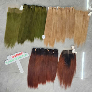 Cabello Humano Vietnamita 100% Virgen, Súper Doble Trama, Mechones Dobles a Máquina, Cabello Real, Color Rubio, Tendencia Actual - Product Image 4