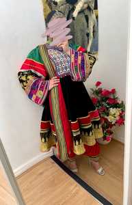 Premium Girls Ethnic Afghan Festival Chiffon <b>Dress</b> Handcrafted Embroidery Long Sleeves for <b>Weddings</b> Cultural Afghan Kuchi <b>Dress</b> - Product Image 5