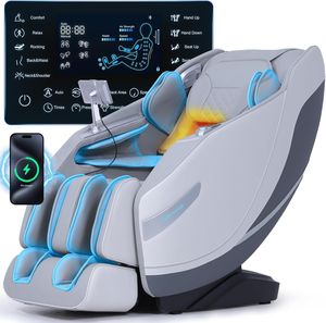 Sillas de Masaje de Gravedad Cero para Todo el Cuerpo, Sillas de Masaje Shiatsu con Rodillos Calefactables para Pies, Sillas de Masaje con Escaneo Corporal - Product Image 1