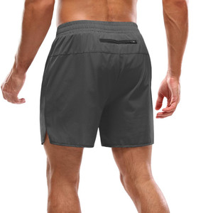 Pantalones cortos deportivos de algodón pesado de 440 g para hombre al por mayor, shorts deportivos rectos de malla con cordón para hombre, estilo urbano - Product Image 5