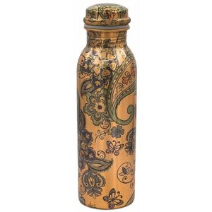 Botella de cobre para viaje, contenedor de agua de metal ligero para desplazamientos, senderismo, camping, viajes por carretera y vacaciones - Product Image 1