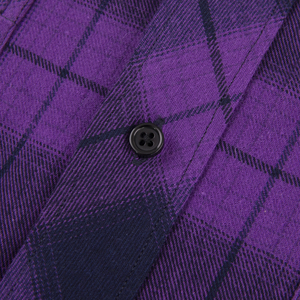 Chemises en flanelle de laine chaudes à motifs floraux pour hommes - Product Image 3