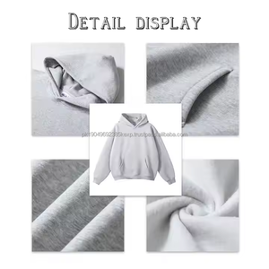 Sudadera con Capucha de Lujo de 600 Gsm, Estilo Francés, Oversize, de Algodón y Felpa, con Hombros Caídos, Diseño Grueso y Estampado para Invierno - Product Image 4