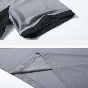 Conjunto deportivo de moda con parches, camiseta de manga corta, pantalones cortos, estilo hip hop, para correr, chándal masculino de 2 piezas, conjunto informal de verano para hombre - Product Image 2