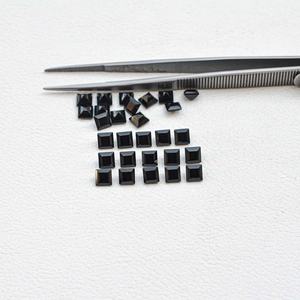 2mm Naturel Noir Onyx Facettes Carré Coupe Haute Qualité Véritable Pierre En Gros Dernière Onyx Pierres Précieuses En Vrac Pour La Fabrication De Bijoux - Product Image 3