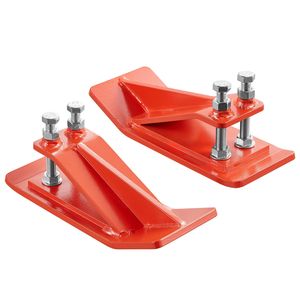 2 Pezzi Protezioni per Bordo Benna Trattore in Acciaio Rinforzato con Doppio Blocco Esagonale, Dispositivo Antiscivolo e Protezioni per Bordi Benna - Product Image 1