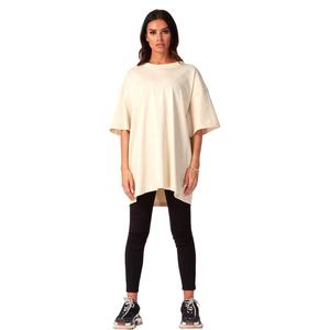 เสื้อยืดคอตตอนโพลิเอสเตอร์ทรงสลิมฟิต น้ำหนัก 180 กรัม แขนสั้น ทรงดรอปโชว์เดอร์ พร้อมโลโก้แบบกำหนดเอง - Product Image 1