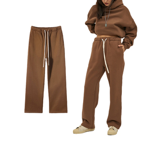 Pantalones Deportivos Casuales para Hombre, Color Verde Sólido, Cintura Elástica con Cordón, Cómodos, 100% Algodón, Venta al Por Mayor OEM - Product Image 6