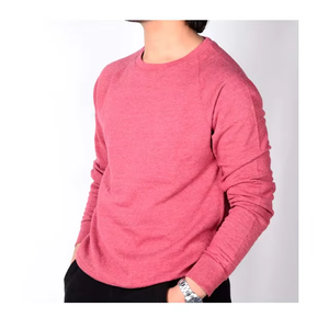 Sudadera de cuello redondo gris para hombre, de tejido grueso, corte regular, color liso, manga larga, informal, para otoño. - Product Image 3