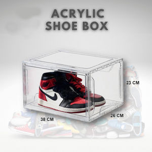 Chic Acrylic <b>Shoe</b> Display <b>Box</b> Featuring <b>Clear</b> Design Protects Against Dust While Allowing for Easy Visibility of Your Collection - Product Image 2