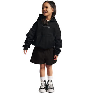 Girls Hoodies and Sweatshirts premium quality Shorts Set 100% Organic Cotton Fleece <b>Hoodie</b> Sets custom logo oversize hoodies - Product Image 2