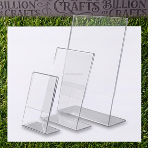 Porta Letreros Acrílico Transparente en Forma de L, para Fotos, Menús, Tarjetas de Presentación, Tamaños A4, A5, A6 - Product Image 5