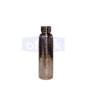 Elegant Hammered Copper Eco-Friendly Portable <b>Water</b> <b>Bottle</b> with Secure Cap Refillable Drinkware for Travel <b>Gym</b> Office and Gifts - Product Image 6