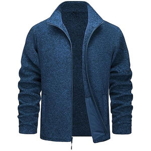 Chaqueta Polar Personalizada con Logotipo para Hombre, Chaqueta de Invierno con Cierre Completo, Abrigo Cálido a Prueba de Viento, Informal para Exteriores, Proveedor OEM al por Mayor - Product Image 3