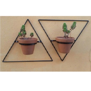 Maceta de Cerámica de Alta Calidad con Soporte Metálico Dorado, Minimalista, para Plantas de Interior, para Escritorio - Product Image 4