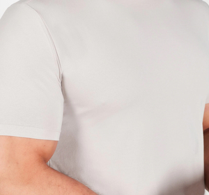 T-shirt de sport pour homme 100 % coton à manches courtes, col contrastant, tricoté, séchage rapide, respirant, pour entraînement, fitness et musculation - Product Image 4