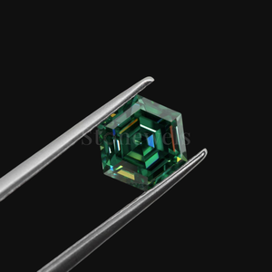 Diamante Sintético Premium Verde en Forma de Hexágono, Cultivado en Laboratorio HPHT CVD, DEF VVS VS, Certificado IGI, Diamante Suelto al por Mayor - Product Image 3