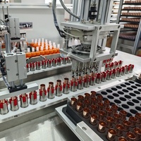 Machine d'assemblage de tubes à rouge à lèvres entièrement automatique QFW, haute capacité 3600-4000 PCS/H, ligne cosmétique PLC, OEM personnalisé