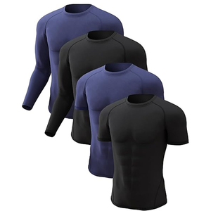 OEM Men Rash Guard T <b>Shirt</b> <b>Compression</b> Short Sleeve Swim <b>Shirt</b> UV Protection Custom Logo Bulk Supply - Product Image 3