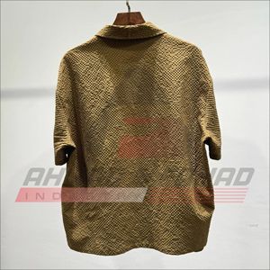 Chemise décontractée d'été pour homme, coupe ample, à manches courtes et mi-longues, en tissu gaufré, séchage rapide, livraison directe - Product Image 4