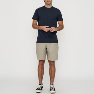 Shorts Bermuda en Coton Oxford Uni Décontracté pour Homme, Taille Mi-Haute, Fermeture Boutonnée avec Poches, Respirant, Tissé, Style Chino - Product Image 3
