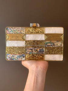 กระเป๋าคลัทช์สำหรับผู้หญิงงานหัตถกรรมสไตล์ใหม่กระเป๋าคลัทช์พร้อมกระเป๋าใส่งานหินคริสตัล - Product Image 2