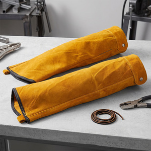 JNM SAFETY JNM-8061 Mangas de Cuero de Seguridad para Soldador con Certificación ISO ANSI/ISEA Nivel de Corte 2, Resistentes al Calor y a Desgarros, con Orificio para el Pulgar - Product Image 6