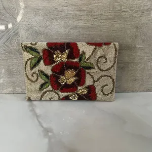 Pochette perlée haut de gamme à prix abordable, élégante sac à main pour femme pour mariage, fête et soirée par M/S SHAAD HANDICRAFTS - Product Image 5