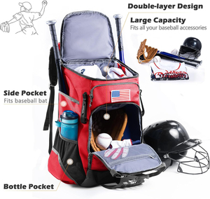 Bolsas de Béisbol Personalizadas de Poliéster para Hombre y Mujer, Bolsa de Equipamiento Sublimado para Equipos - Product Image 2