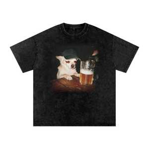 Camiseta Negra Premium para Hombre, Manga Corta, Cuello Redondo, Informal, de Algodón, Diseño Estampado, Patrón de Letras en la Parte Delantera, Corte Ajustado - Product Image 2
