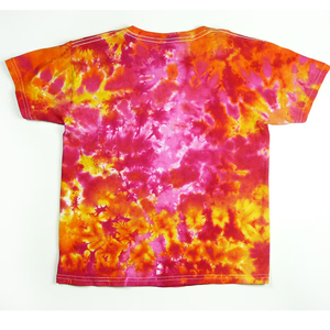 T-shirt en coton 100% à motif tie-dye en spirale, logo personnalisé, streetwear oversize, unisexe, décontracté, été, vente en gros - Product Image 4