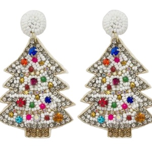 Cute Beaded Food Pattern Drop Pendant Earrings for Unisex Trendy Party Wedding Wear - Product Image 3
