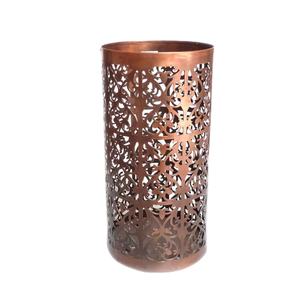 <b>Copper</b> Antique Metal Votive <b>Candle</b> <b>Holder</b> Vintage Round Shape for Home Wedding Parties Events Decor Tealight <b>Holders</b> - Product Image 1