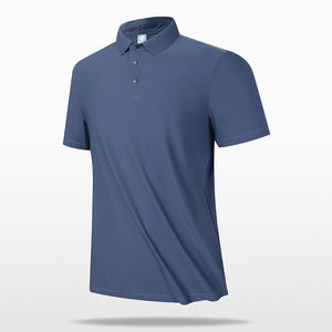 Camiseta de Hombre de Alta Calidad con Diseño de Bordado Personalizado, Patrón Sólido, Casual, de Secado Rápido, para Golf, Equitación, Estilo Pique - Product Image 5