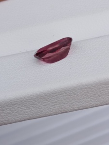 Tourmaline rose naturelle, taille 9x5 mm, taille coussin, facettée, 1,30 carats, pierre précieuse vive, Haram Gems Art pour bijoux - Product Image 6