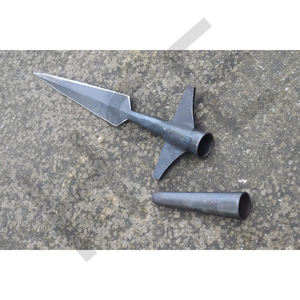 Lance décorative médiévale forgée à la main avec embout et capuchon |   Historique - Product Image 1