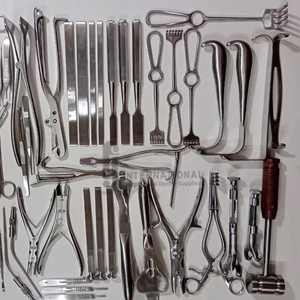 ชุดเครื่องมือผ่าตัดออร์โธปิดิกส์เกรดพรีเมียม รุ่นพื้นฐาน จำนวน 74 ชิ้น ยี่ห้อ F.J.INTERNATIONAL ขายดี เหมาะสำหรับใช้ในโรงพยาบาล ห้องไอซียู และทั่วไป - Product Image 5