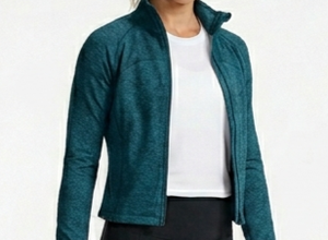 Women's Plus Size Loose Full Zip <b>Mock</b> <b>Neck</b> Jacket Quick Dry Windproof Lightweight Outdoor Layering <b>Top</b> - Product Image 6