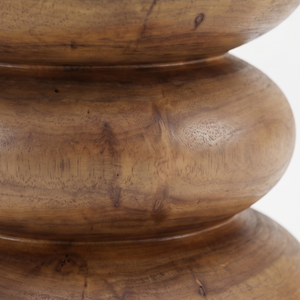 Teak Wooden <b>Stool</b> Minimalist Design Solid Wood Eco-Friendly Modern Home Furniture Living Room <b>Bedroom</b> Durable Ottoman Side Table - Product Image 3